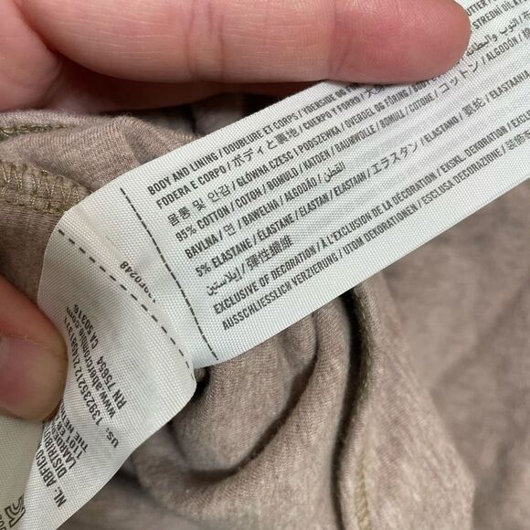 Abercrombie & Fitch Brown Cotton Seamless Fabric Tank Bodysuit, XXL - Picture 7 of 7